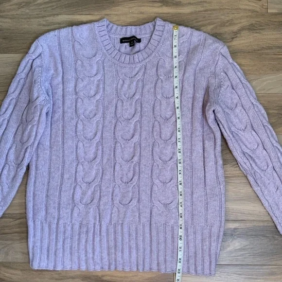 Banana Republic Long Sleeve Knit Crew-neck Sweater Lavender - Picture 3 of 7